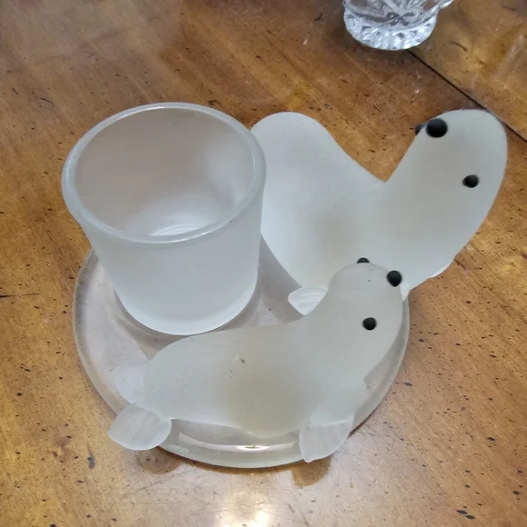 COPY - Glass Seal Candle Holder - Picture 1 of 3